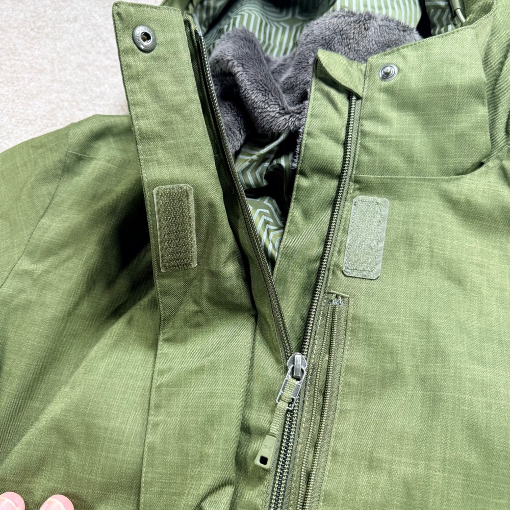 Under Armour Storm ColdGear Infrared Jacket Green Hooded Parka Womens Medium - Picture 11 of 13